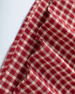 Fun plaid short-sleeved shirt