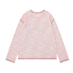 재미있는 패턴의 루즈핏 긴팔 티셔츠