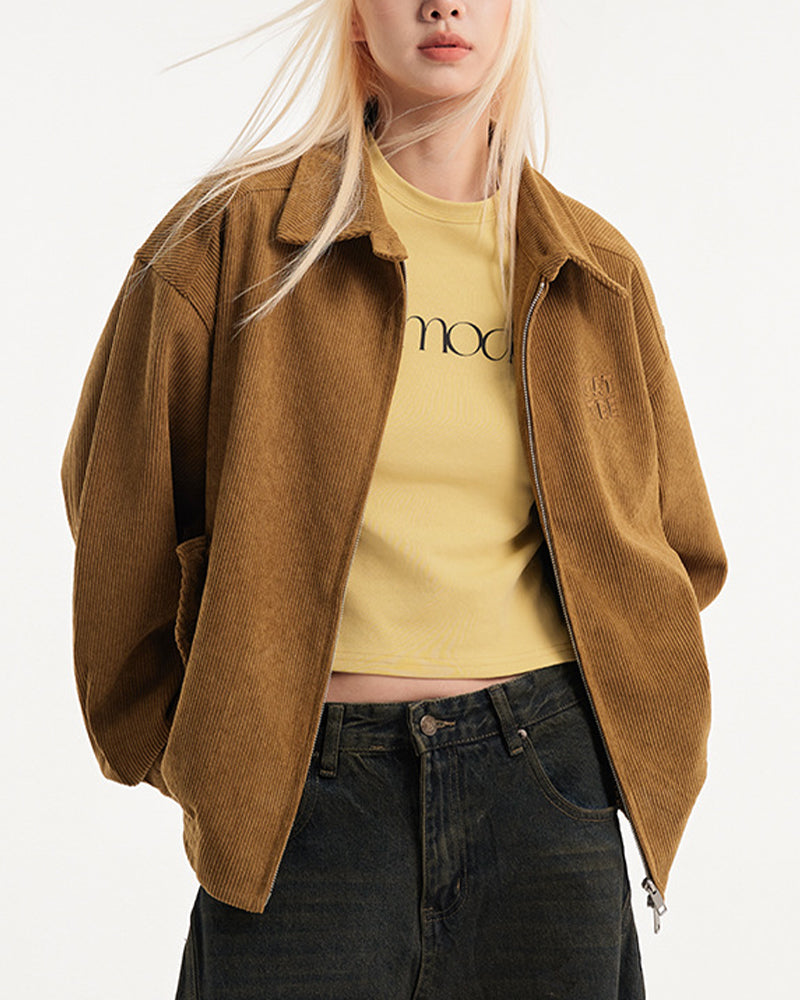 復古燈芯絨外套