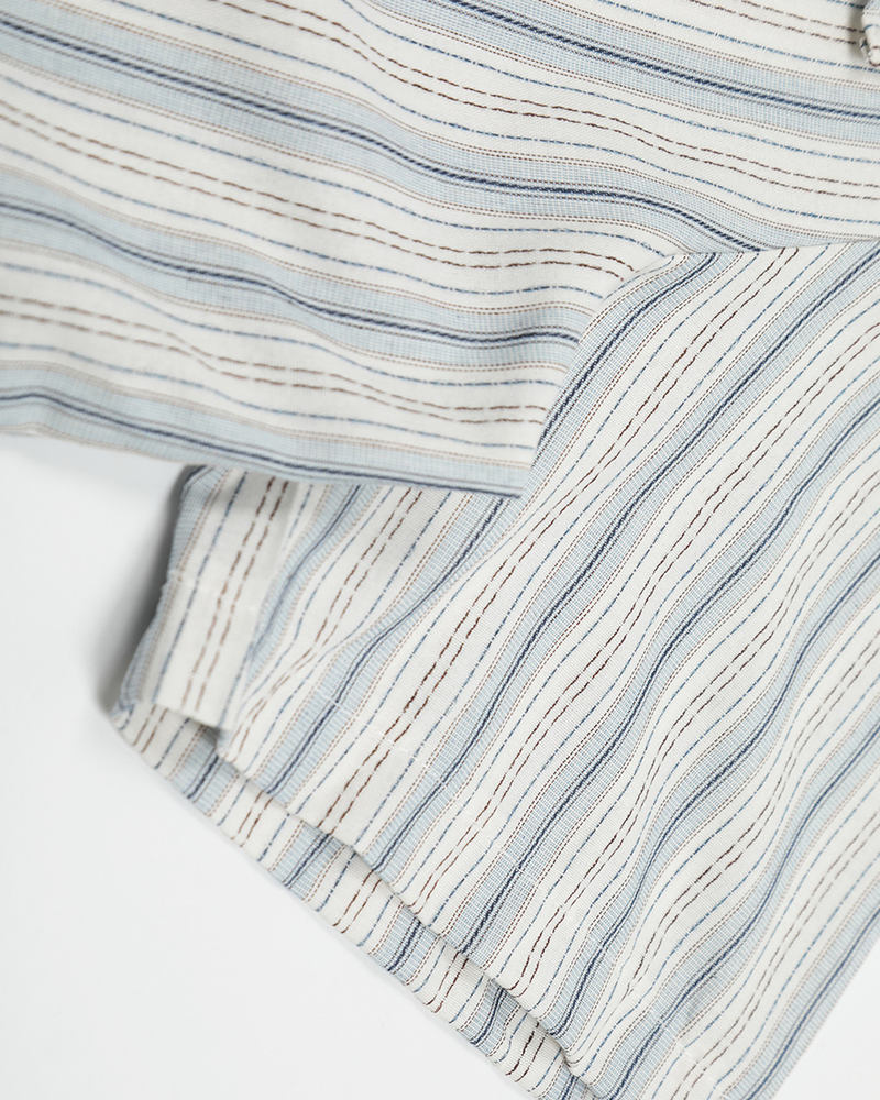 vintage striped short sleeve shirt