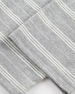 Retro letter lapel striped long sleeves