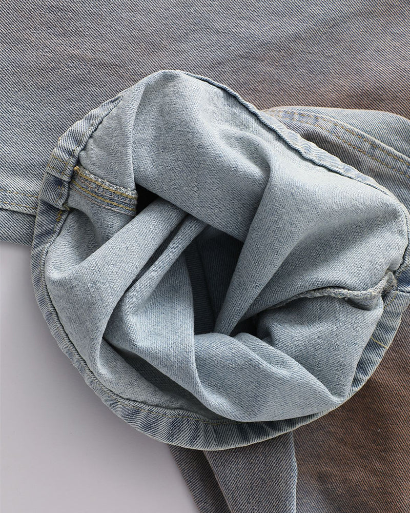 復古做舊牛仔褲