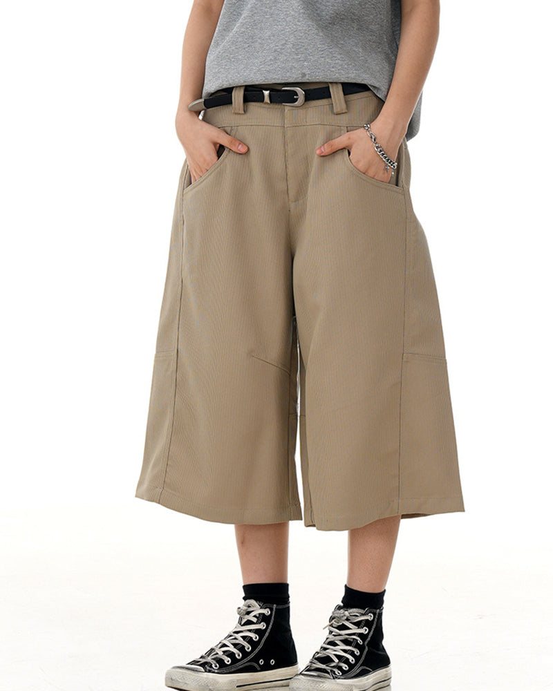 Loose straight pants