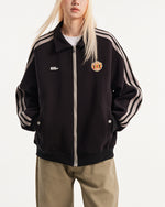 Striped three-stripe jacket