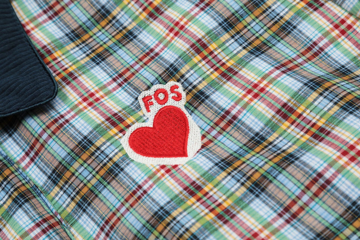 Retro embroidered short cotton jacket