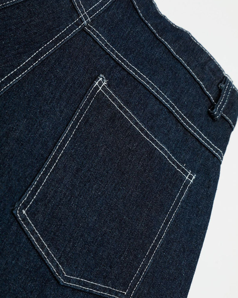 休閑復古牛仔五分短褲