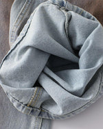 水洗休閑直筒牛仔褲