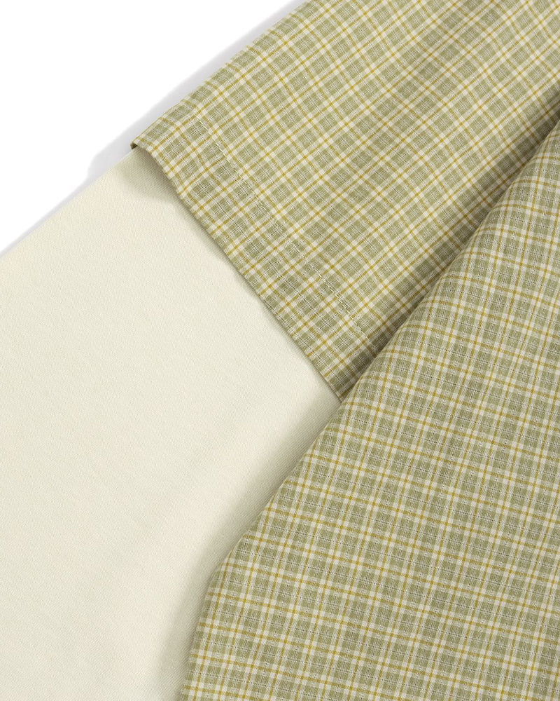 Fake two-piece long-sleeved shirt