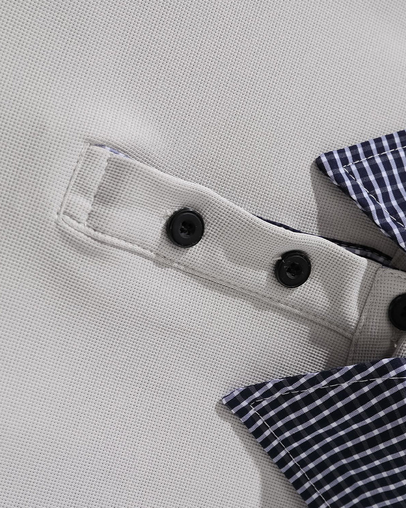 Retro embroidered short sleeves