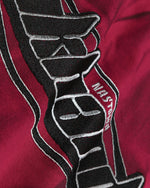 Tie-dye embroidered short sleeves