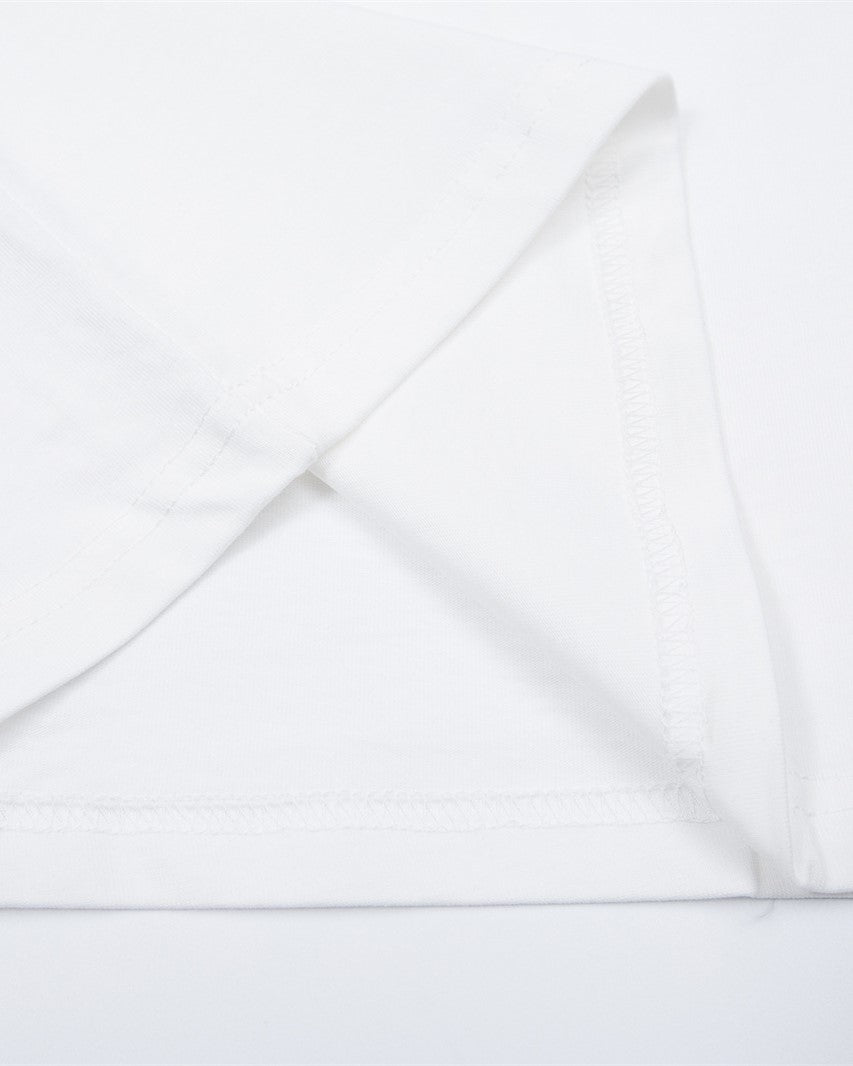 대조적인 색상 만화 짧은 소매