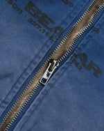 Washed fleece-lined jacket