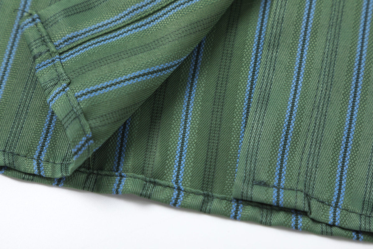 Striped shirt with vintage tie