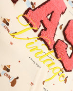 字母刺綉連帽衛衣外套