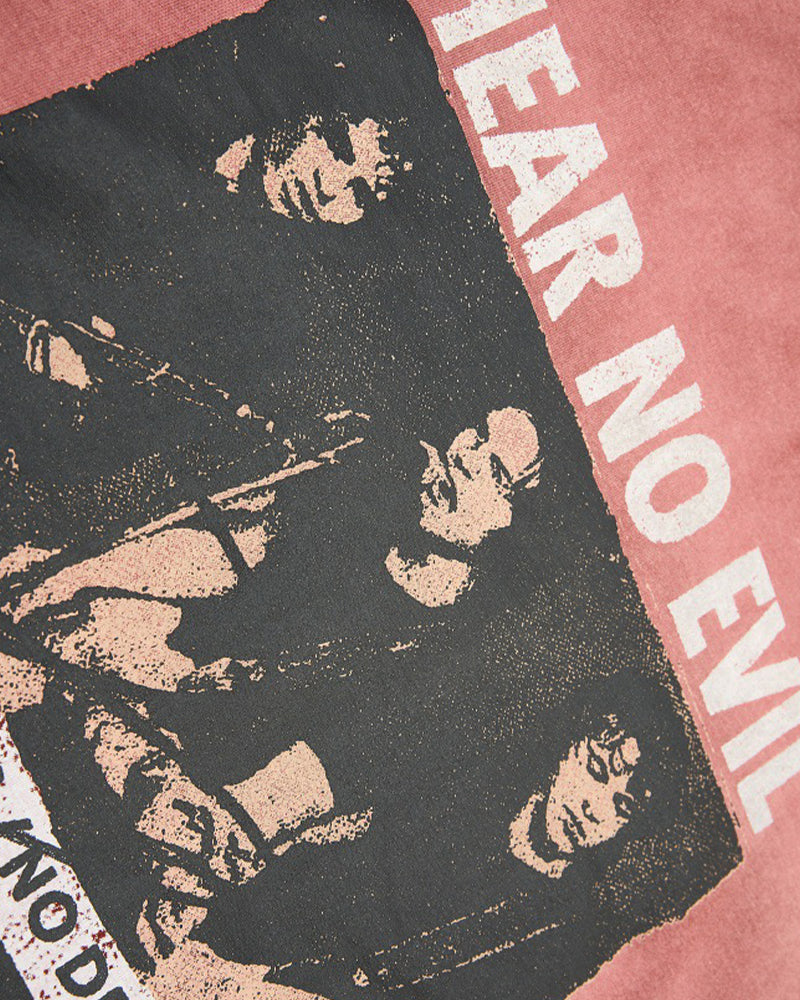 Distressed vintage short-sleeve