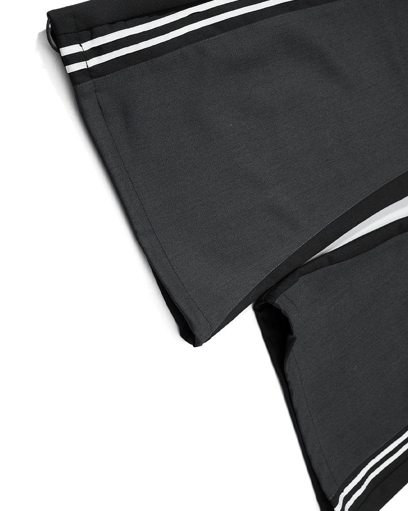 Faux two-piece casual trousers