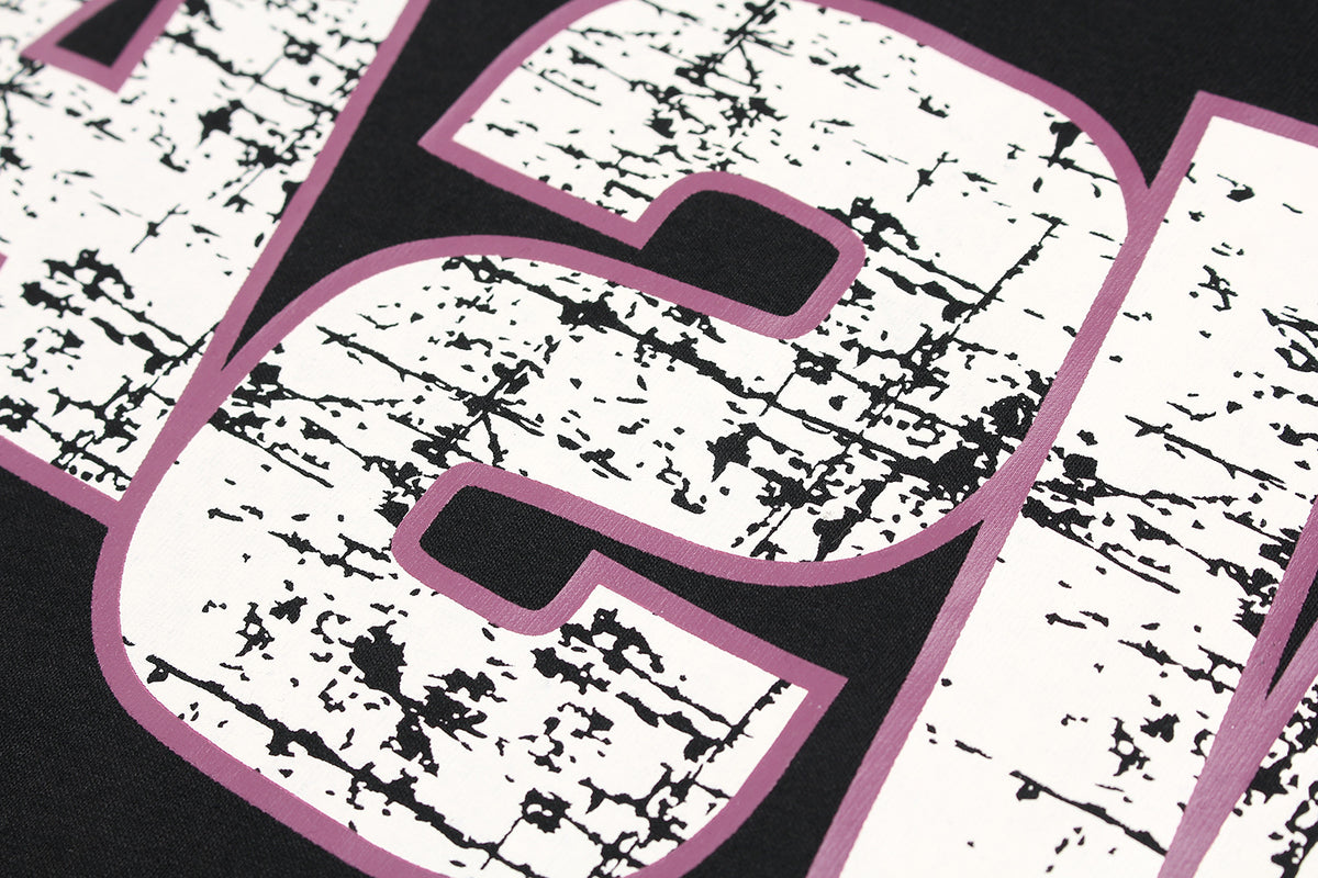 Vintage washed printed short sleeves