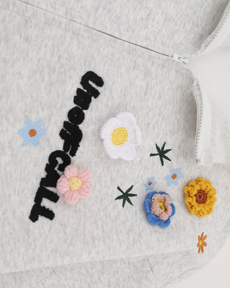floral pattern sweatshirt