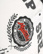 아메리칸 레트로 힙합 자수 문자 반팔