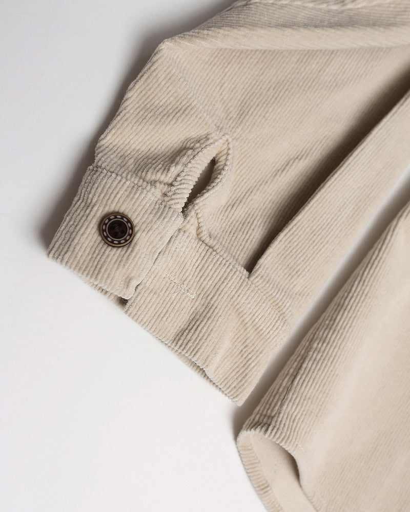 Rose embroidered long-sleeved shirt