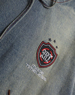 刺綉牛仔連帽衛衣