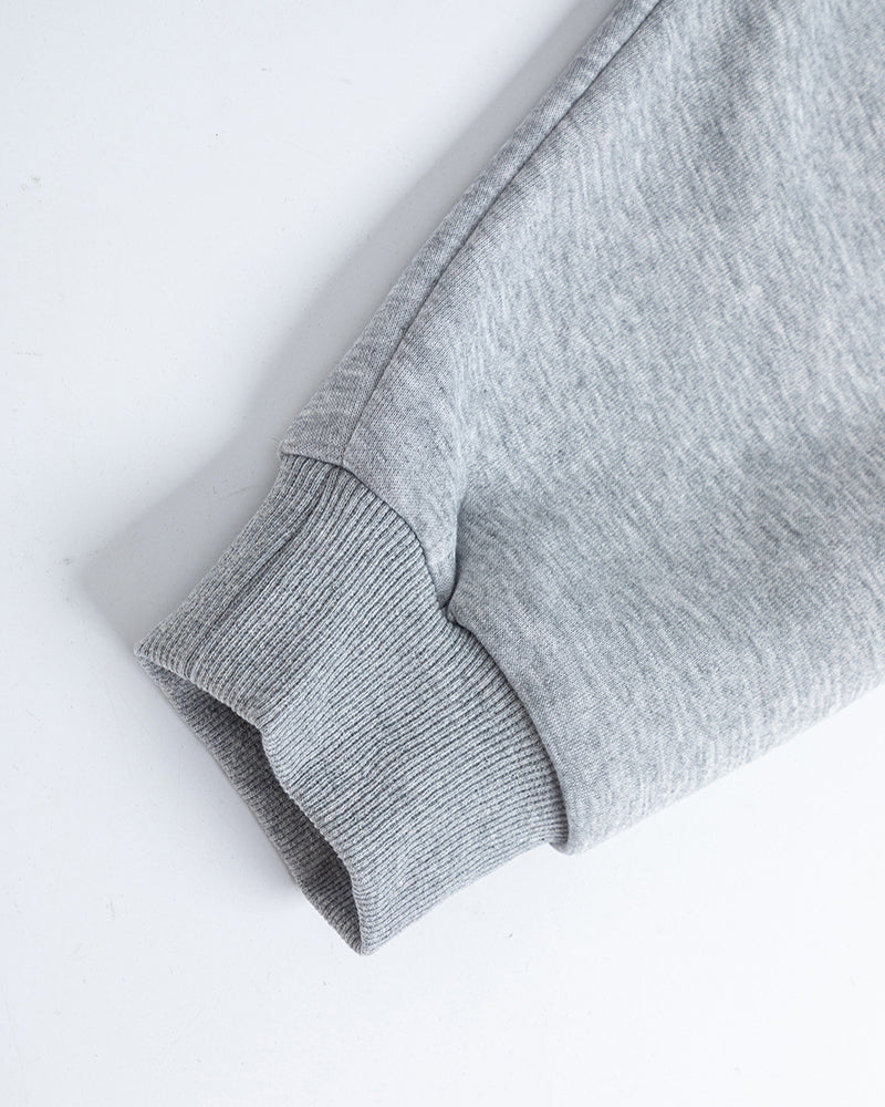 애플 레터 프린트 후드티