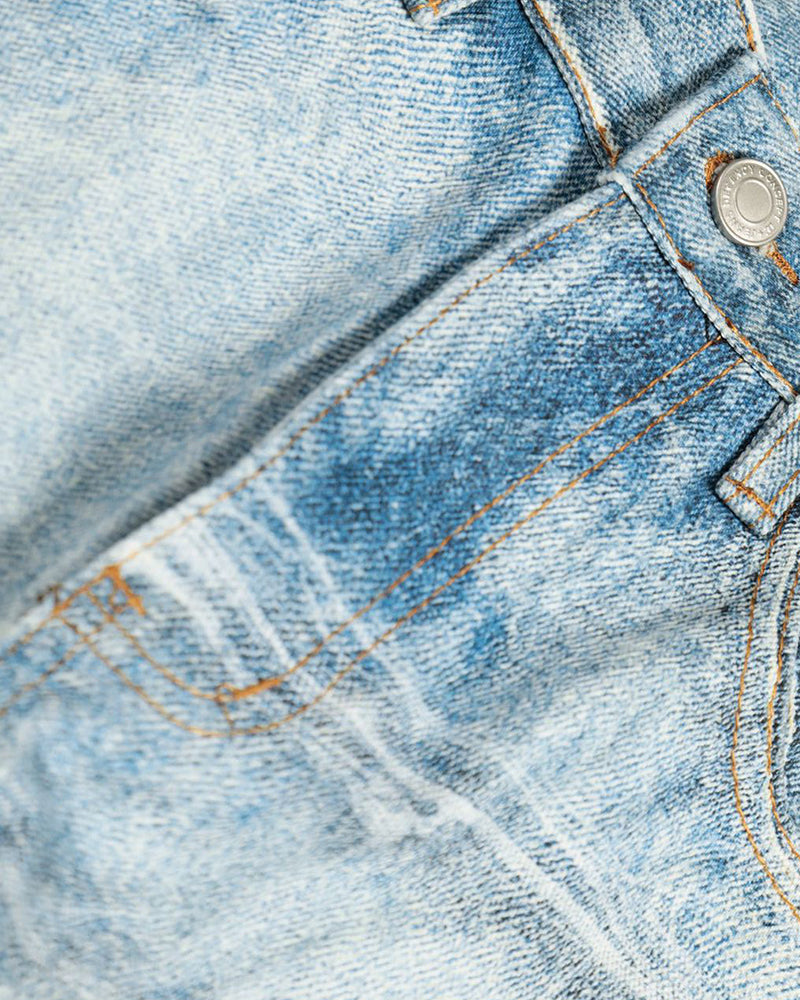 Designer-style denim trousers