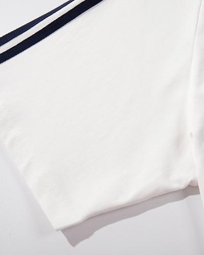 레터 프린트 반팔