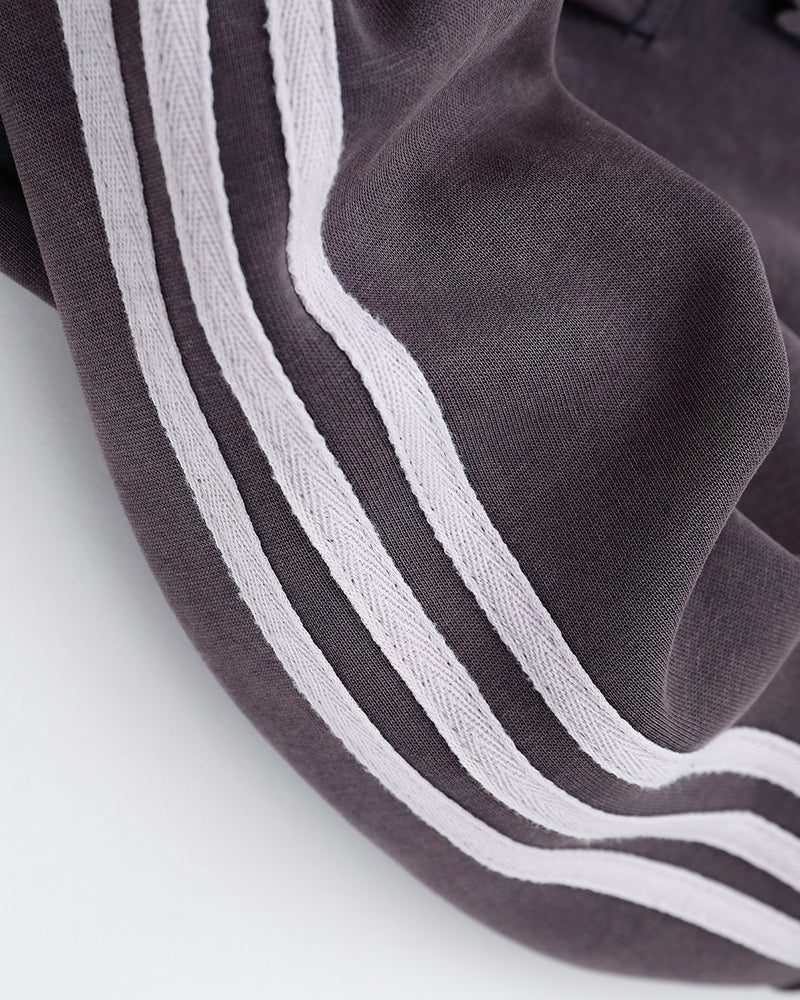 Distressed Star Hooded Sweatshirt Jacket