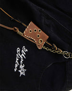 Star patch casual jeans