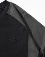 Contrast color stitching sweatshirt