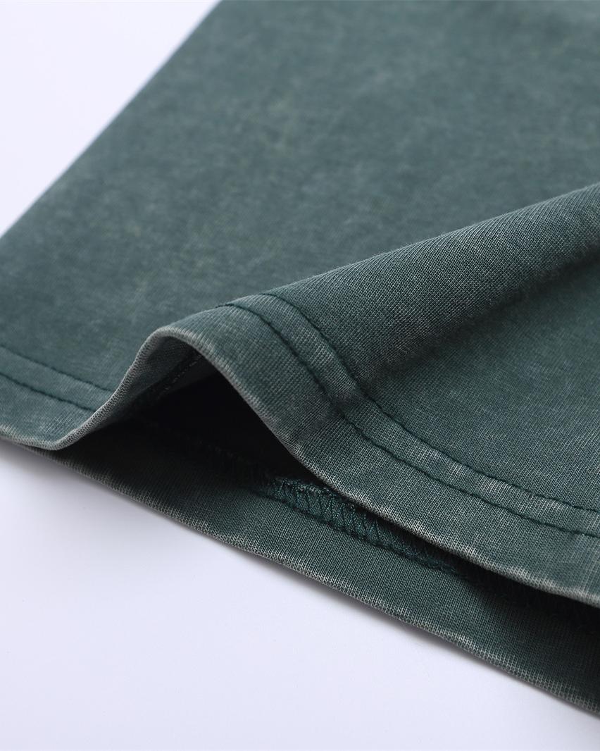 레터 프린트 컬러블록 반팔