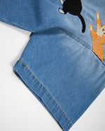 復古刺綉短袖襯衫