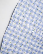 Badge Plaid Short Sleeve Shirt