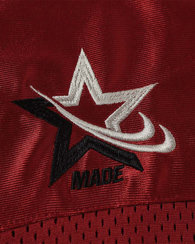 Embroidered sports short sleeves