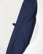 Color-blocked minimalist long-sleeved shirt