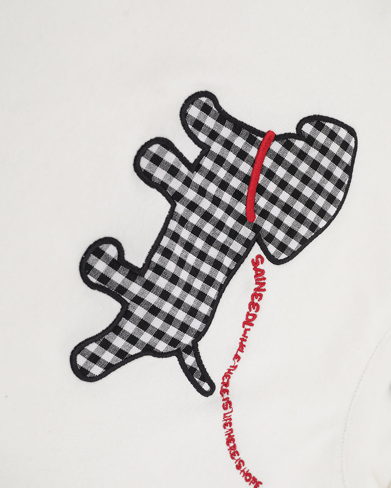 Spliced design short sleeves (women's)