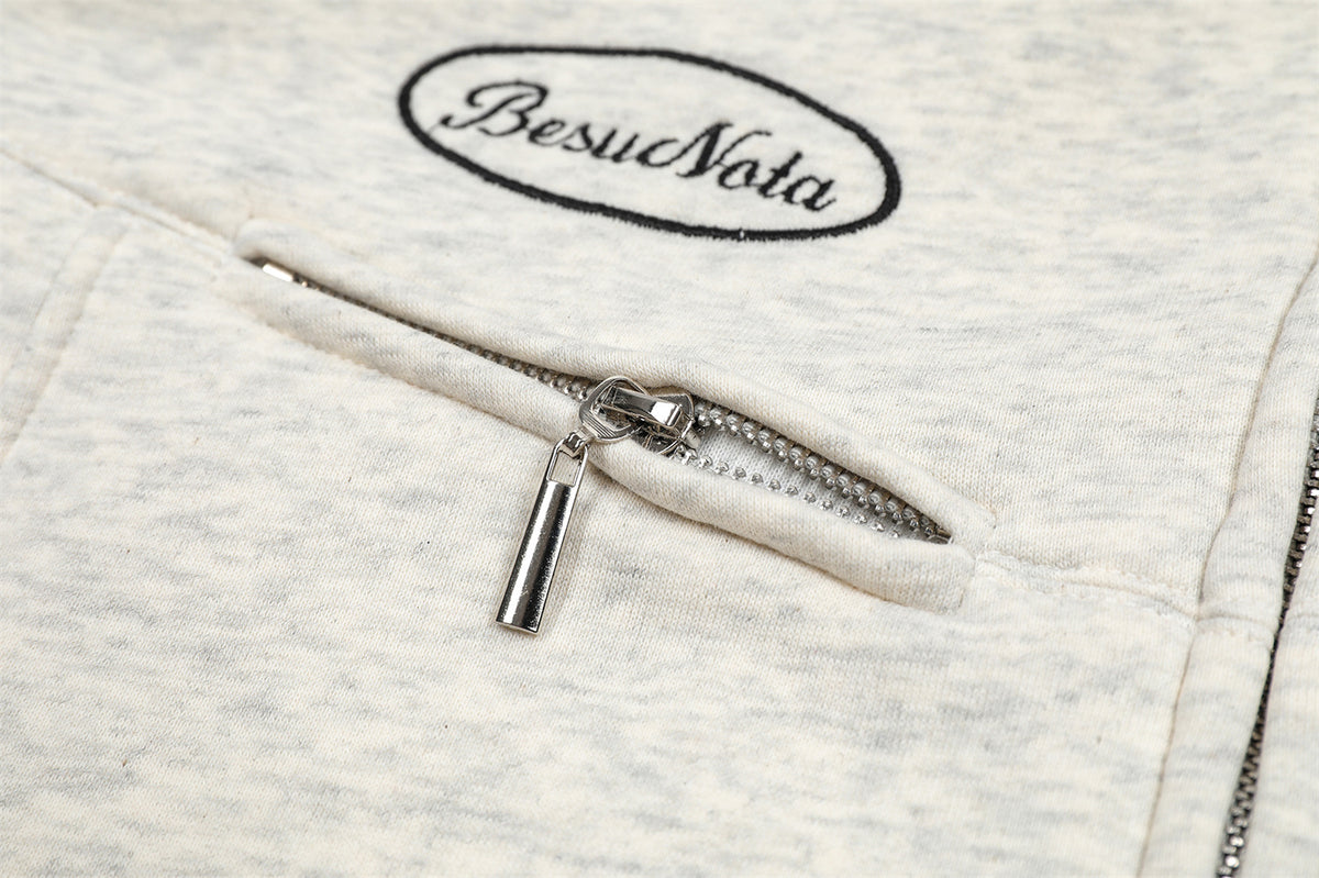 Retro letter embroidered jacket