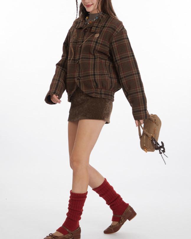 Retro casual cotton coat