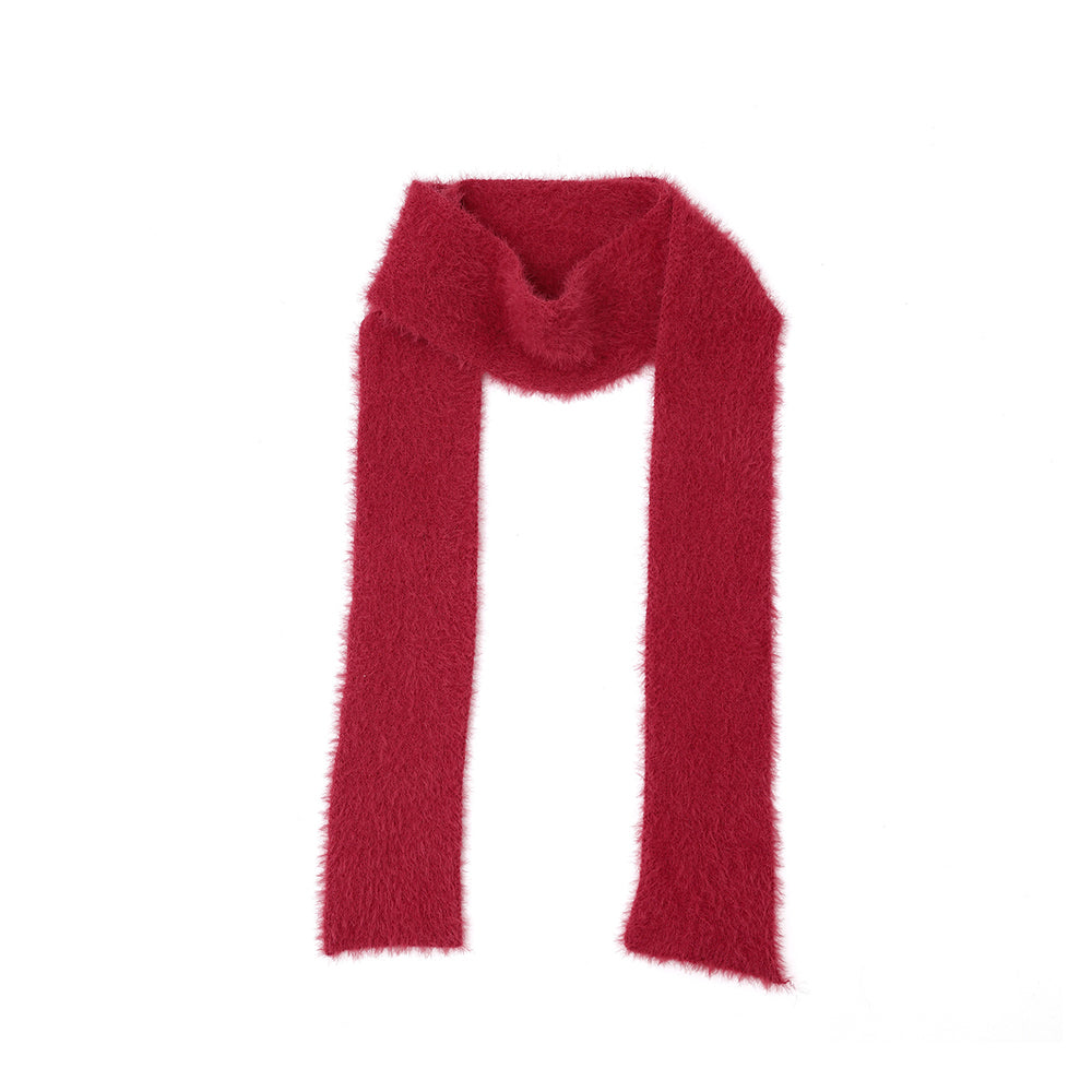 Retro red little house knitwear