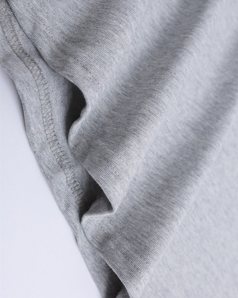 대조적인 색상의 문자 짧은 소매