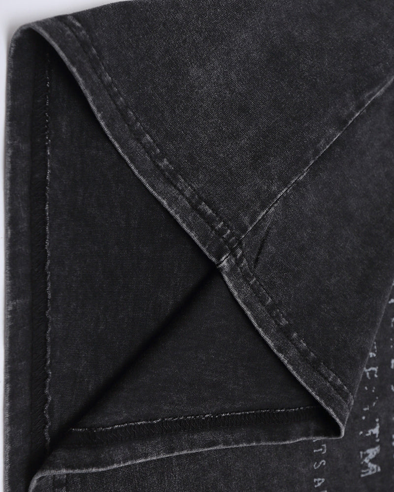 워시드 디스트레스드 반팔