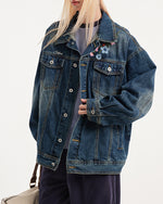 Washed denim jacket