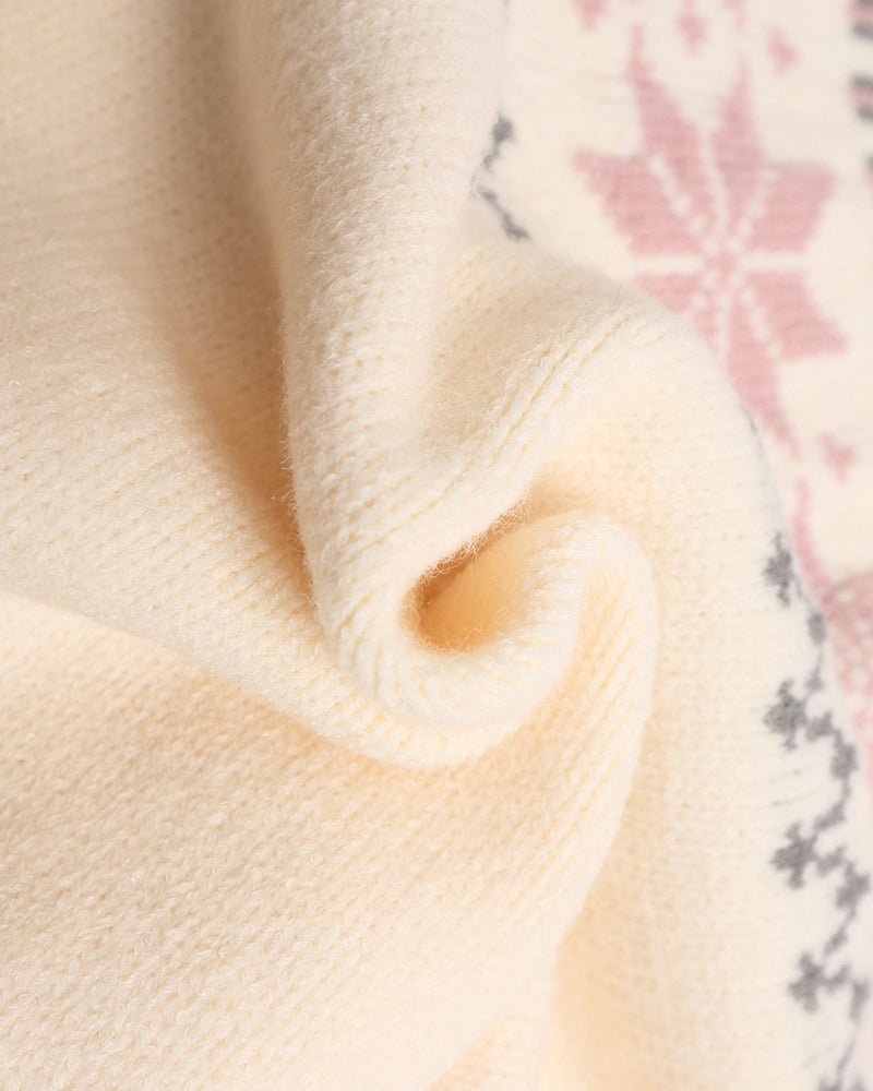 빈티지 자카드 풀오버 스웨터