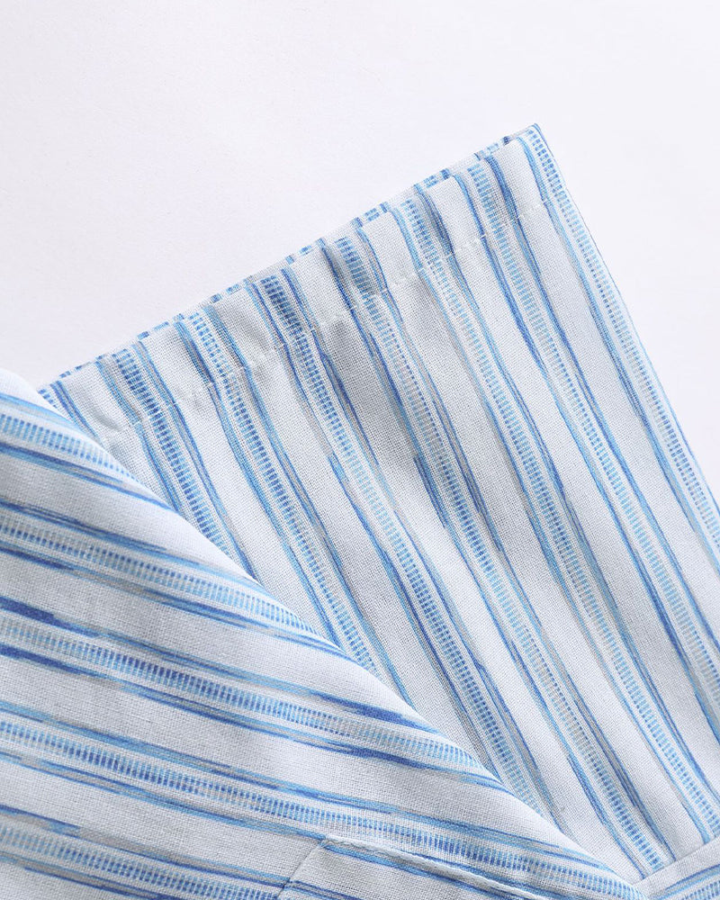 Striped loose casual shirt