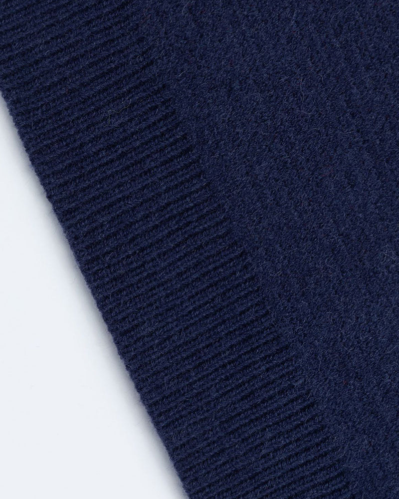 Contrast color pullover sweater