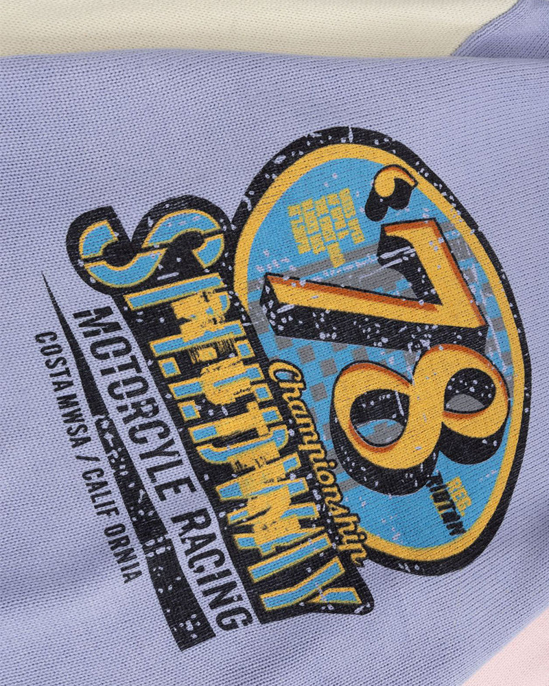 Contrast color pullover sweater