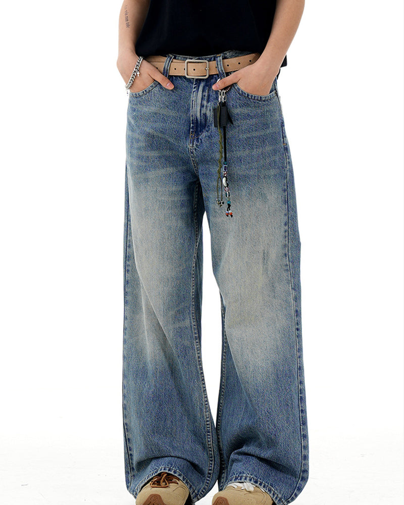 復古做舊牛仔褲