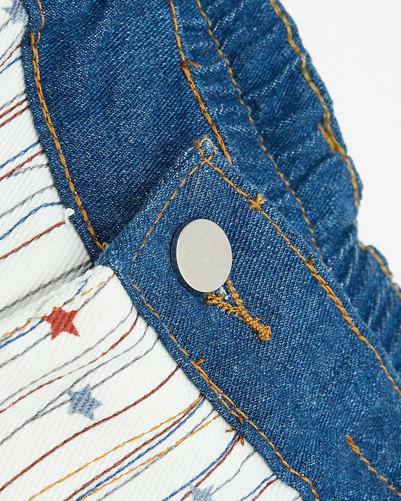 Retro striped casual pants