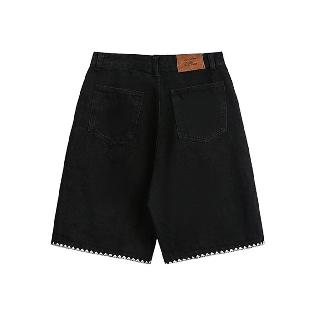 休閑刺綉牛仔褲